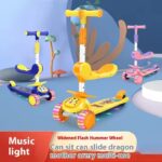 Yellow Little Tiger Kids Scooter